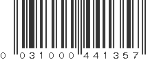 UPC 031000441357