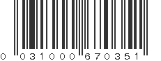 UPC 031000670351