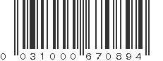 UPC 031000670894