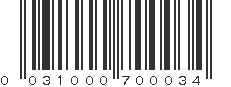 UPC 031000700034