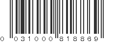 UPC 031000818869