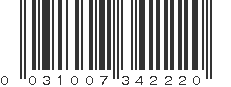 UPC 031007342220