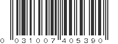 UPC 031007405390