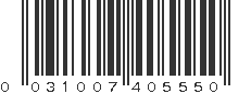 UPC 031007405550