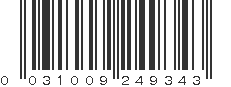 UPC 031009249343