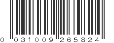 UPC 031009265824