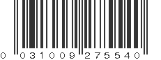 UPC 031009275540