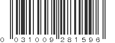 UPC 031009281596