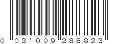 UPC 031009288823