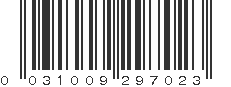 UPC 031009297023