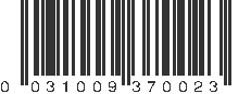 UPC 031009370023