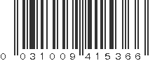 UPC 031009415366