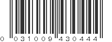 UPC 031009430444