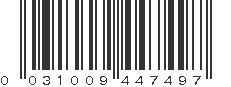 UPC 031009447497