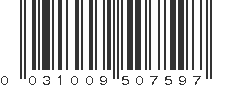 UPC 031009507597