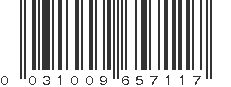 UPC 031009657117