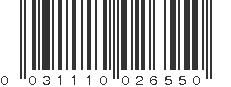 UPC 031110026550