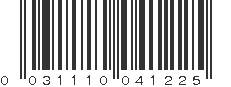 UPC 031110041225