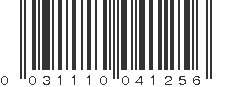 UPC 031110041256