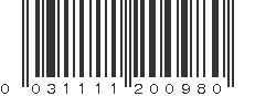 UPC 031111200980