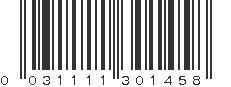 UPC 031111301458