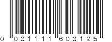 UPC 031111603125