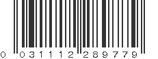 UPC 031112289779