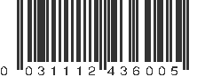 UPC 031112436005