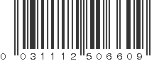 UPC 031112506609