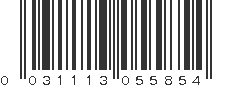 UPC 031113055854