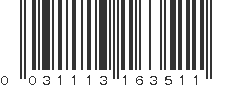 UPC 031113163511