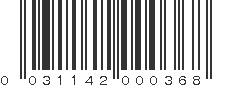 UPC 031142000368