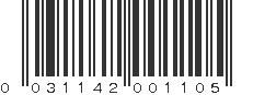 UPC 031142001105