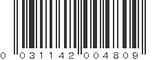 UPC 031142004809