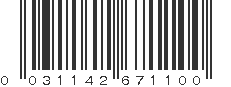 UPC 031142671100