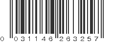 UPC 031146263257