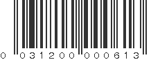 UPC 031200000613