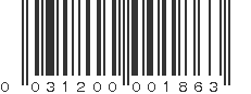 UPC 031200001863