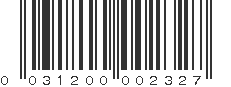 UPC 031200002327