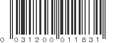 UPC 031200011831