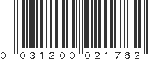 UPC 031200021762