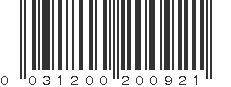 UPC 031200200921