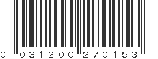 UPC 031200270153