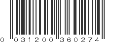 UPC 031200360274