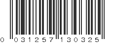 UPC 031257130325