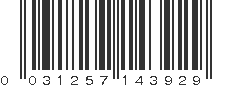 UPC 031257143929