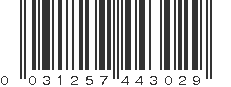 UPC 031257443029