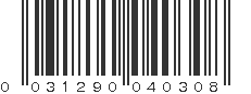 UPC 031290040308