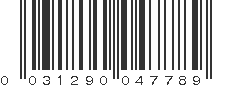 UPC 031290047789