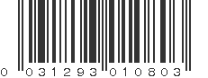 UPC 031293010803